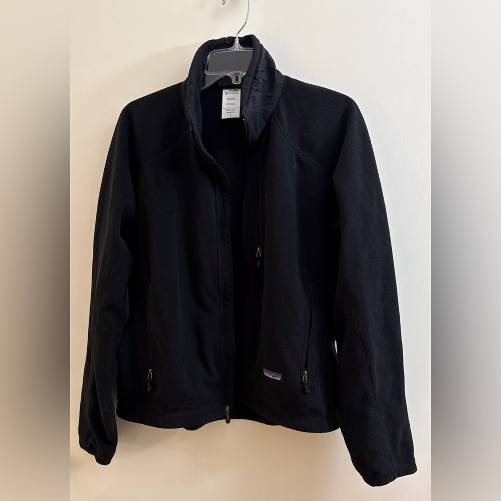 Patagonia Women's R4 Jacket Black Fleece Full Zip Large